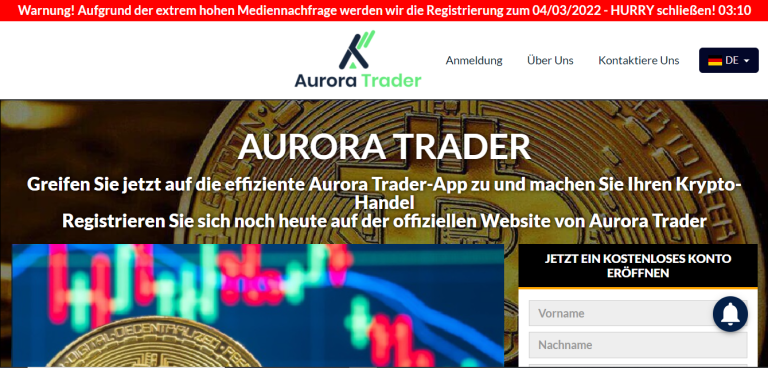 Aurora Trader  Review: Bietet es eine wirksame Handelsmethode?0 (0)
