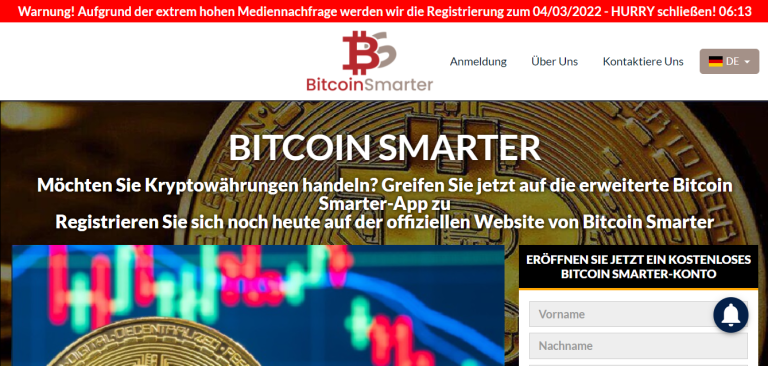 Bitcoin Smarter  Review – Legitim oder Betrug?0 (0)
