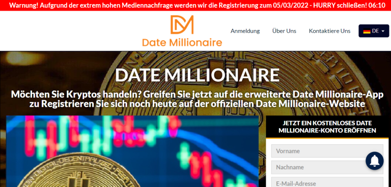 Date Millionaire Überprüfung: Holen Sie sich eine Chance, ein Millionär zu werden!0 (0)