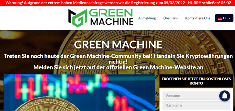 Green Machine: Erlaubt es den digitalen Handel?0 (0)
