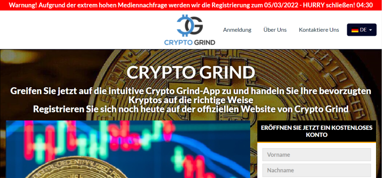 Crypto Grind  Überprüfung: Sind Sie auf der sicheren Seite?0 (0)