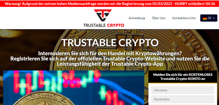 Trustable Crypto Überprüfung: Ist es eine echte Krypto-Handelsplattform?0 (0)